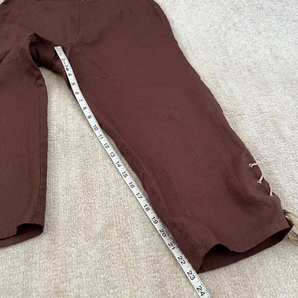 3 for $6 Summer Casual Boho Lace Up Brown Pants - Picture 5 of 10